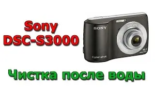 Чистка фотоаппарата Sony DSC-S3000 после воды / Ultrasonic cleaning of the camera after water