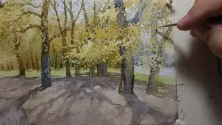 Тени и акварельный эффект. Живопись в смешанной технике