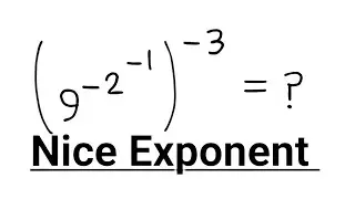 A Nice Exponent Algebra Problem