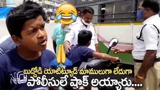 Traffic Police Conversation With Young Boy | Mahbubnagar Police | Yadisirisha1food
