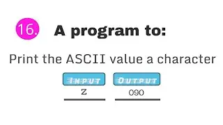 Print ASCII value of a character in C programming #16