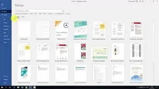 Sjablonen installeren in Microsoft Word 2019