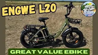 ENGWE L20 e-bike review - BEST VALUE bike available?  #vanlife #motorhome #fattyre
