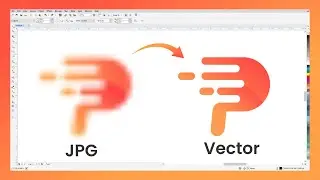 How to trace a low quality Logo into High Quality | Tracing Logo in Coreldraw #video #youtube #logo
