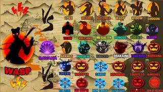 Shadow Fight 2 WASP VS ALL BOSSES