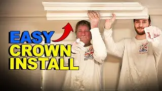 How We EASILY Install Plaster Cornice / Crown Moulding (Step-by-Step)!