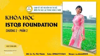 GV Tạ Thị Thinh chuyên đào tạo và tổ chức thi ISTQB foundation và advance level ở 3 miền HN, DN, HCM