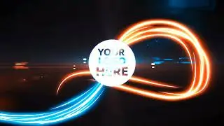 After Effects neon glowing logo animation intro template (no software needed)