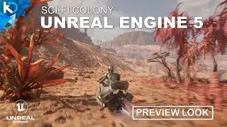 Sci-Fi Colony - Glider Test 001 - Unreal Engine 5 #GameDev #UE5