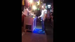 Turkish man make ice cream funny