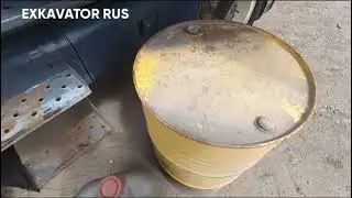 The EK 14 20RM excavator's damper disc has broken. We are disassembling the pumping station.