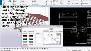 How to Print drawing in Tekla Structure