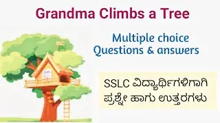 Grandma Climbs a Tree mcq questions and answer | Notes of the poem Grandma Climbs a Tree
