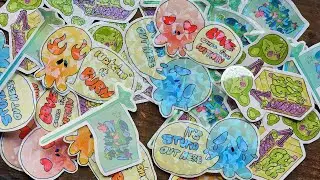 Laminating and Cutting Stickers by Hand!