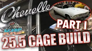 Chevelle 25.5 Roll Cage Build! The Ghost. Part 1. Main Hoop, #1 Bar, Harness, Helmet Bars Bend Notch