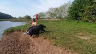 Cali the Rescue Dog: Cliff Top Walk to the Weir