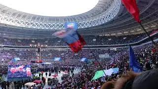 В.В. Путин на митинге  