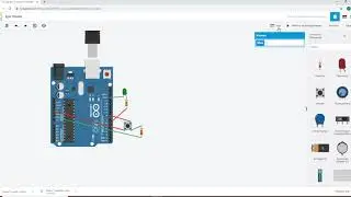 Урок 3 Tinkercad.Ардуино и кнопка(уроки tinkercad)