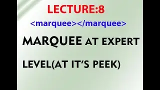 Marquee tag advanced level | Marquee tag HTML and all its attributes in detail | HTML CSS tutorials