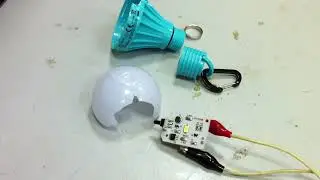 Светодиодная Лампочка от батарейки АА 1.5V на основе блокинг генератора.