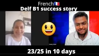 Delf B1 Sucess Story - 10 Days  Hardwork #DelfB1 #French #TCF #TEF