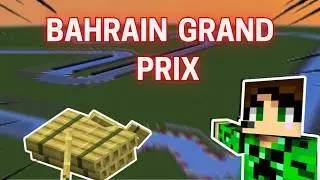 I BUILT the Bahrain Grand Prix in MINECRAFT! | Ice Boating
