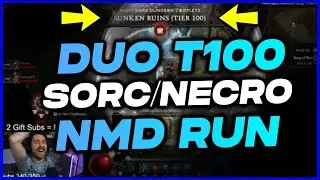 Diablo 4: SORCERER & NECROMANCER DUO TIER 100 NIGHTMARE DUNGEON RUN - Ice Shards & Bone Spear
