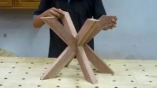 Awesome wood joinery techniques for folding table legs