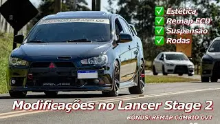 Explorando as customizações de um Lancer Stage 2 com o novo remap do Cleber Kaffer