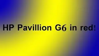 HP pavilion G6 red!
