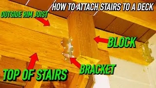 How To Attach Stairs To A Deck || Dr Decks