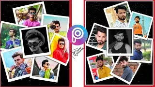 How to Create a Collage Effect in picsart | photo collage design in picsart  step by step