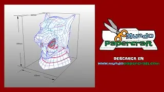 Casco El Perro de paperecraft