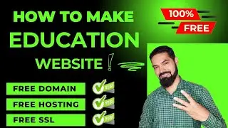 How to Create Education Website for FREE | How to Create Free Website in HINDI | #createfreewebsite