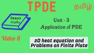 Two Dimensional heat equation and problem on finite plate