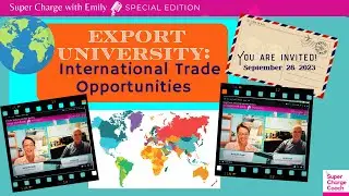Grow Business Internationally | Attend Export University Sep/28/23 | Emily McHugh with Ed Ciampi