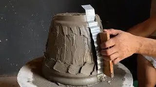 Cement vase: Complete tutorial. Save money while decorating your home with style.
