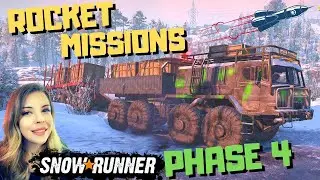Completing Phase 4 Missions to Launch the Rocket! - SnowRunner - Live Multiplayer PC Gameplay