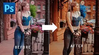 Pro Blue and Gold Color Grading Effect in Photoshop