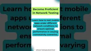 Become Proficient in Network Testing #softwaretesting #mobiletesting