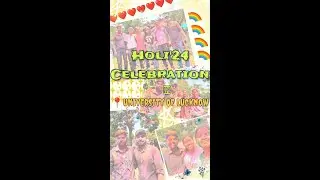 Holi'24 Celebration in University Of Lucknow #friends  #lucknowuniversity #holi