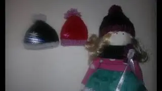Шапочка для Куклы - Очень Просто и Быстро / Вязание спицами (МК)