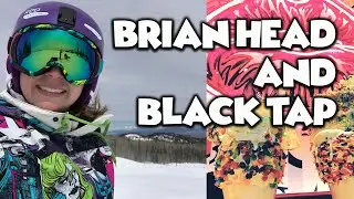 BLACK TAP & BRIAN HEAD - Sneak Peek At Black Tap | First Time Skiing Utah