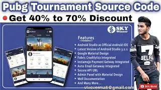 Pubg Tournament Android Source Code | Pubg Tournament App Source Code | Pubg Android Studio Project