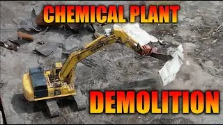 Drone footage of our first day covering the Pinova Chemical Plant Demolition following the fire.