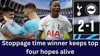 Tottenham see off Brighton in stoppage time thriller