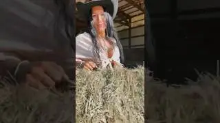 Does anyone else love the smell of fresh cut hay and rolling around in it!?!!? 🤭 