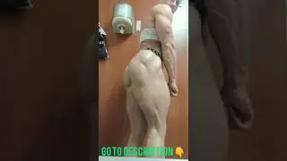 Female bodybuilder posing video 😎... terrific muscle 💪