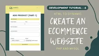 Add Product (Part-1) || Create an Ecommerce Website using PHP MYSQL and AJAX