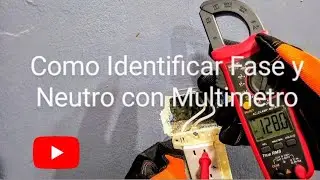 Como Identificar Fase y Neutro con Multimetro #tutorial #tips #electricidad